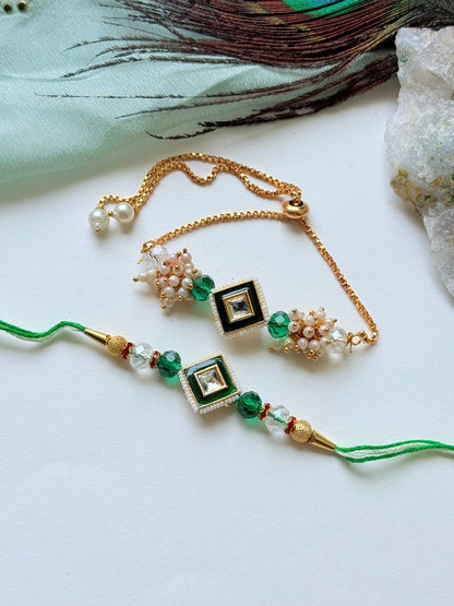 FANCY COUPLE RAKHI SET